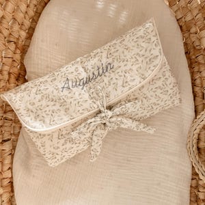 cambiador portátil / personalizado / bordado / regalo de nacimiento / lista de nacimiento