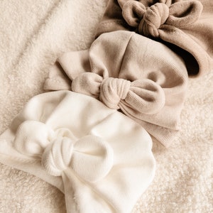 turbante de punto suave para recién nacidos