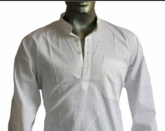 Kurta di cotone bianco: camicia tradizionale indiana da matrimonio
