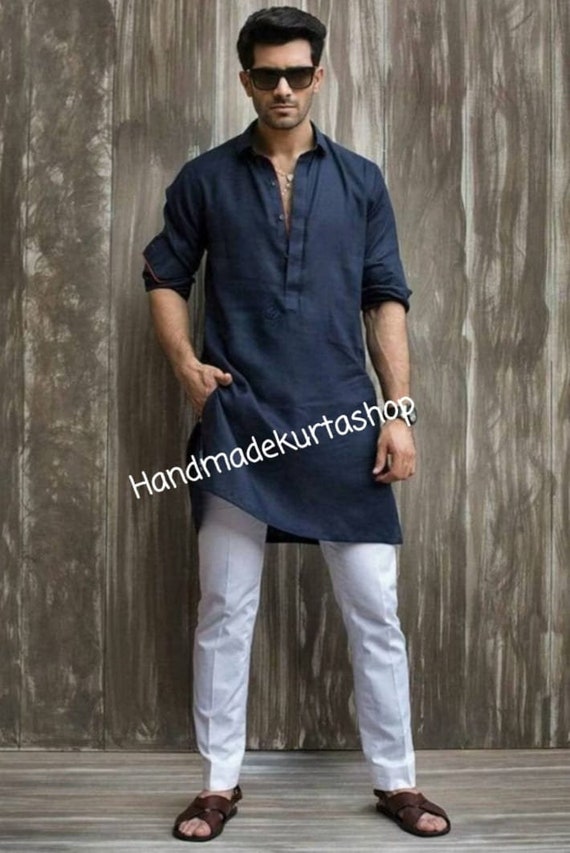 Men s Pathani Kurta handmade Kurta Panjabi Kurta for Men s Party
