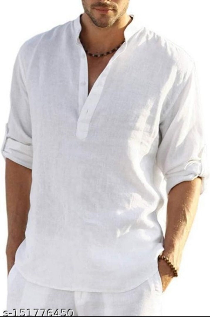 Man kurta 100%Cotton Short Kurta Indian Mens Outfit