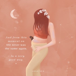 Pregnancy Poster*Affirmationsposter Print*Positive Mantras*Affirmationsposter Selbstliebe*Soul Illustration*Spiritual Art*Boho Poster Print