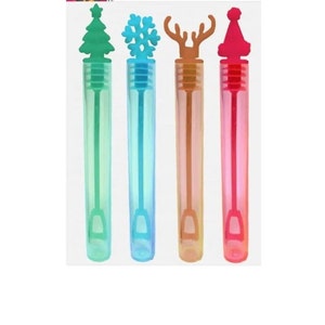 2-100 christmas bubble tubes, party bag/stocking filler/gift/toy/reward