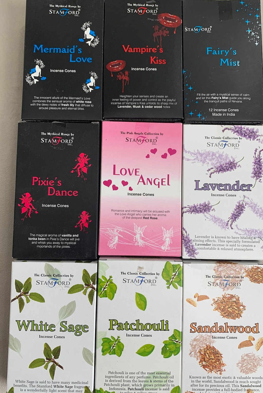 Stamford Incense Cones With Free Cone Holder Etsy UK