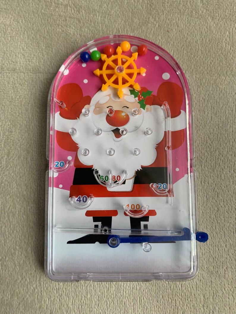 1-100 Christmas mini pinball game, stocking filler/reward/gift/toy image 2