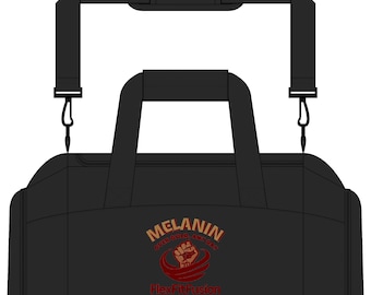 Melanin Strength Gym Bag FlexFitFusion Duffle for Fitness & Sports