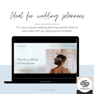 Squarespace template, Squarespace Website for wedding photography, planners. coaching, lifestyle - Minimal template, mobile ready.