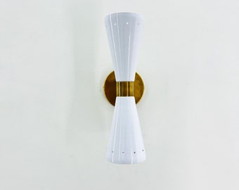 Modern Style Brass Wall Sconce Mid Century Wall Sconce Brass Wall Vanity Light Fixture