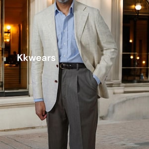 men&#39;s blazer,blazer for men,linen blazer,linen jacket for men,gift for dad,elegant winter wear,gift for husband,slim fit blazer,linen blazer