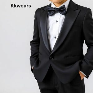 Kid Suit- Boy's Blue Suit - Toddler Suit - Black Tuxedo Suit - Kid Formal Suits - Page Boy- Boy Wedding Suit - Baby Boy Suit - Wedding Gifts