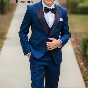 Kid Suit - Kid Wedding Suit - Suit For Toddler - Party Wear Suit - Page Boy Suit - Blue Kid Suit - Boy Wedding Suit - Boy Suit - Boy&#39;s Suit