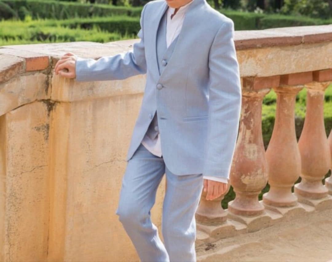 Linen Wedding Suit Kid Wedding Suit Suit for Boy Linen Etsy