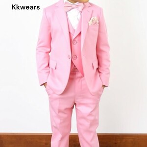 Boy&#39;s Clothing - Kid Suit - Kid Wedding Dress - Toddler Pink Suit - Suit For Kid - Toddler Suit - Boy Wedding Dress - Kid Tuxedo Suit