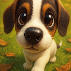 Retrato de mascota personalizado, descarga digital, dibujo de perro o gato de gran tamaño, estilo caricatura, regalo de dibujo de animal lindo y caprichoso