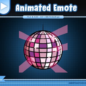 Geanimeerde emotes discobal | Twitch-emote | Streamer-emote | Discord-emoties | Twitch-afbeeldingen | Geanimeerde Twitch