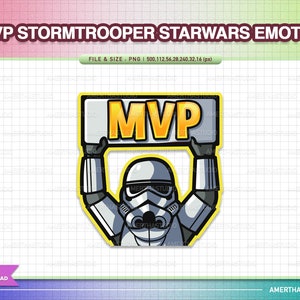 MVP Stormtrooper Starwars Twitch Emotes Pack / Kawaii Emotes / Cute Emotes / Twitch Emotes / Text Emote / Discord / Kawaii