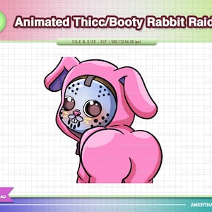 Thicc - Rabbit Trooper Animated Emotes | Twitch Emote | Streamer Emote | Discord Emotes | Twitch Graphics | Animated Twitch | Cute Emote