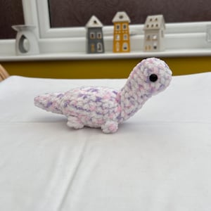 Crochet mini brontosaurus | Dinosaur plush | Amigurumi | Handmade Jurassic dino |  Cute toy | Unique gift | Soft stuffed nursery decor