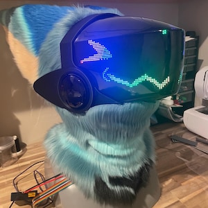 Comissões de Cabeça de Fursuit Protogen | Comissões de Furring Protogen | Comissões de Cabeça de Protogen