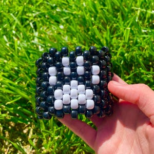 Custom Paw Pad Kandi Cuff: Made-to-Order Beaded Bracelet