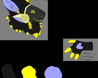 Revenant Protogen Head + Handpaw Commission