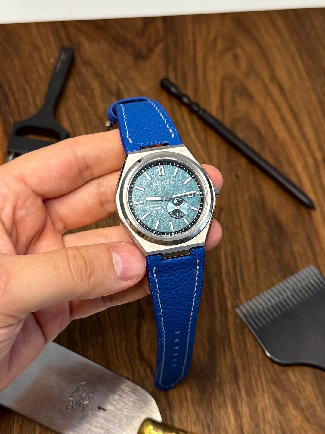 50s ヴィンテージ ジェダイ ハンドオブジェ ディスプレイ Vintage Zodiac Olympus Mystery Dial Men's Automatic Wristwatch