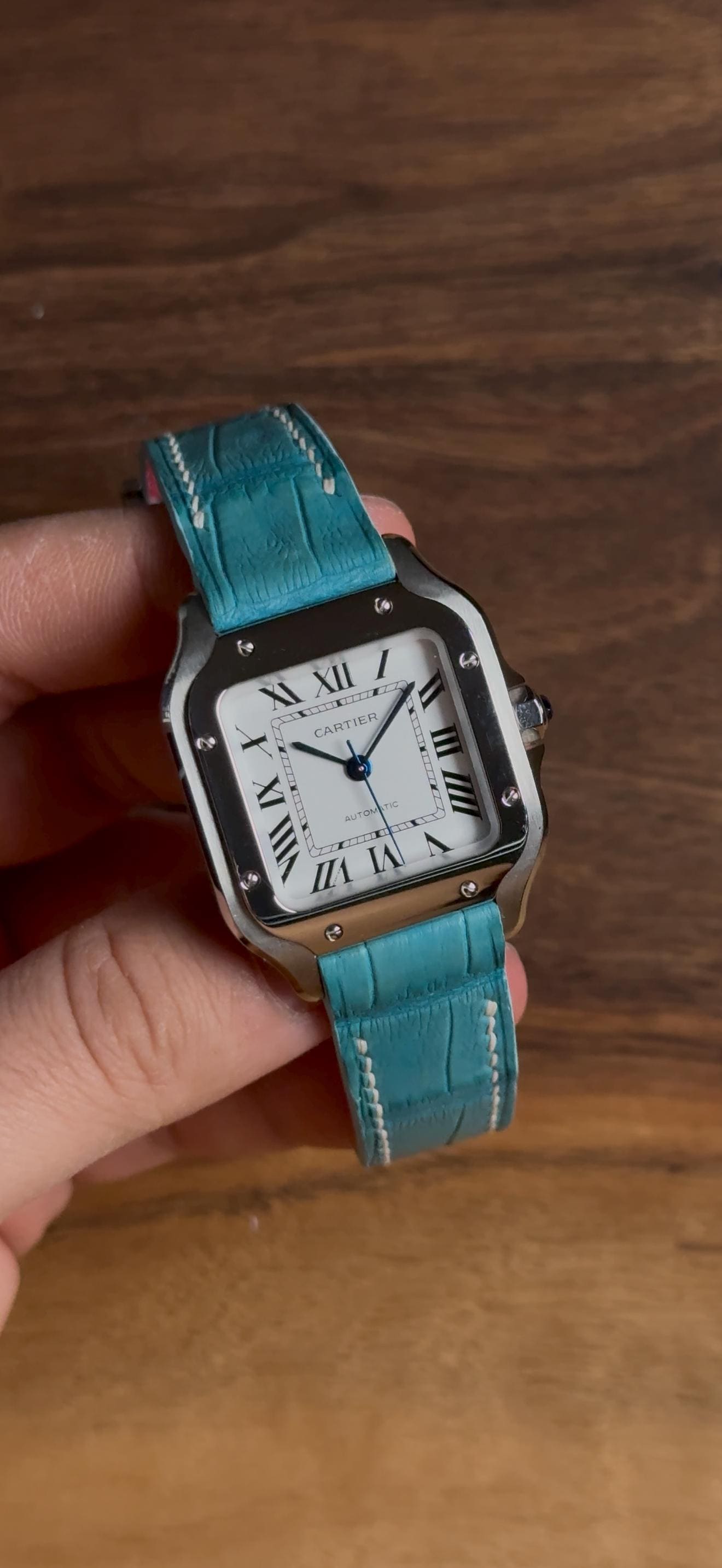 Cartier Santos Large Grain Alligator Leather Watch Strap – Quick
