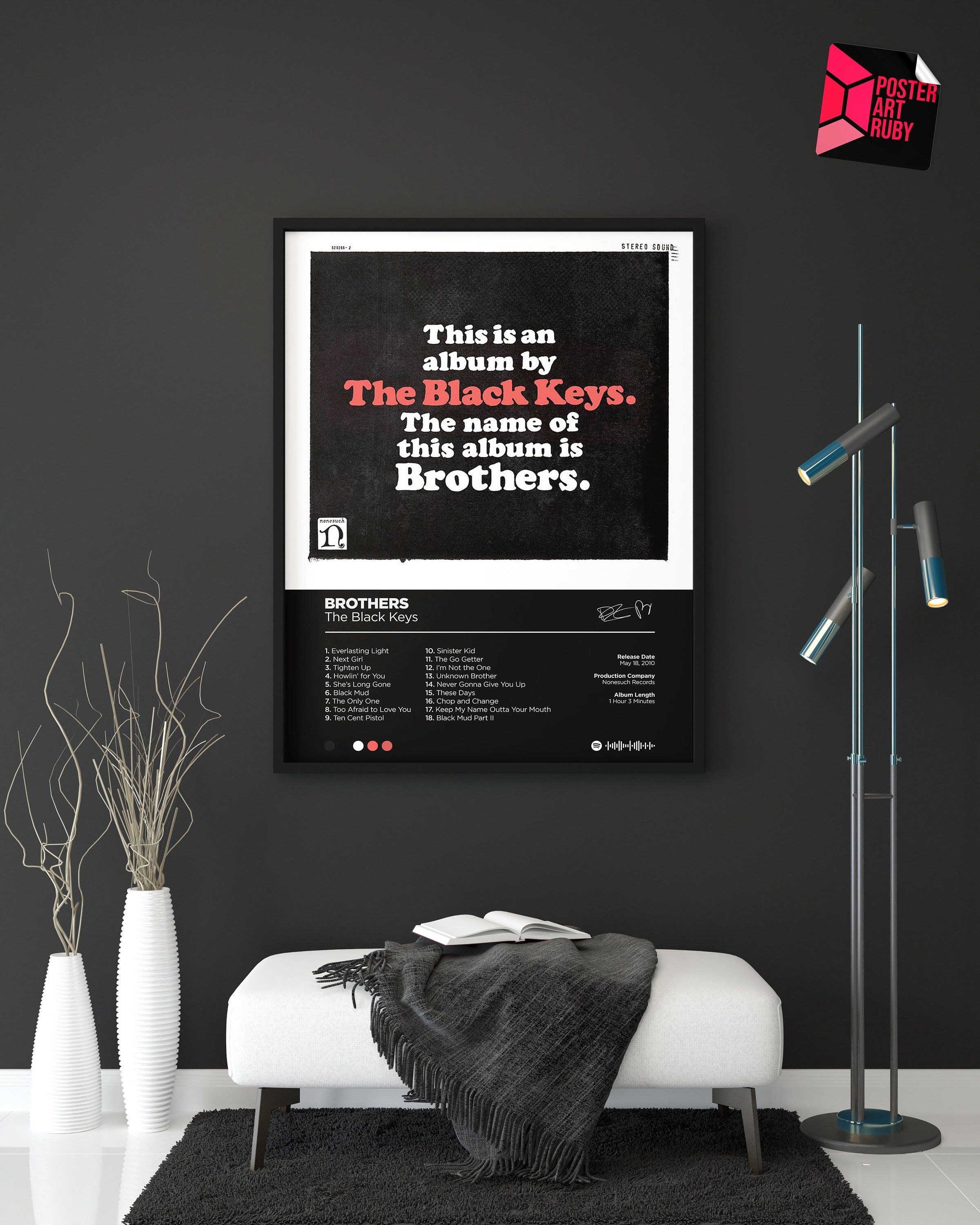 The Black Keys - Brothers Album Cover Poster / Wall Art / Music
