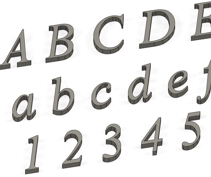 STL-Datei 3d Buchstaben und Zahlen STL 💭・3D-druckbare Vorlage