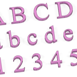 3D STL file print letter package download