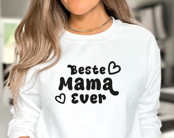 Mama-Shirt Mama Geschenk Geburtstag Mama Sweatshirt Bester Mama-Hoodie Geschenkidee Mama zur Geburt Damen Sweatshirt | Pullover