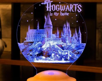 Hogwarts, Ravenclaw, Hufflepuff, Gryffindor, Slytherin 3D LED Lamp