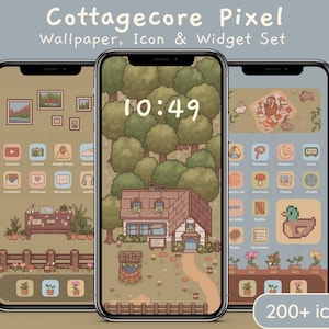 Cottagecore Pixel | Cute Aesthetic iOS App Icons, Kawaii Pixel Wallpapers and Widgets for iPhone & Android