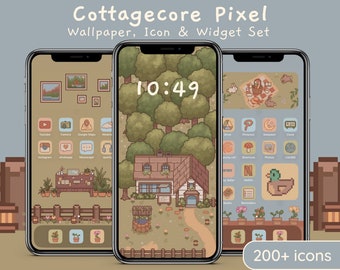 Cottagecore Pixel | Cute Aesthetic iOS App Icons, Kawaii Pixel Wallpapers and Widgets for iPhone & Android