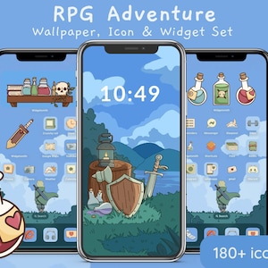 Rollenspiel Adventure Fantasy Icon Set | Anime und Spiele inspirierte iOS App Icons, Wallpapers und Widgets für iPhone & Android