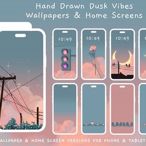 Dreamy Dusk Lofi Aesthetic iOS App Icons, Cute Pastel Wallpapers and Widgets for iPhone & Android zdjęcie 3