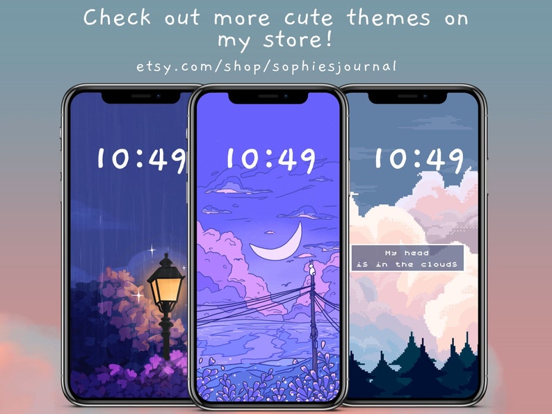 Dreamy Dusk Lofi Aesthetic iOS App Icons, Cute Pastel Wallpapers and Widgets for iPhone & Android zdjęcie 10