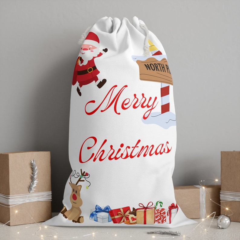 Christmas present Santa sack image 1