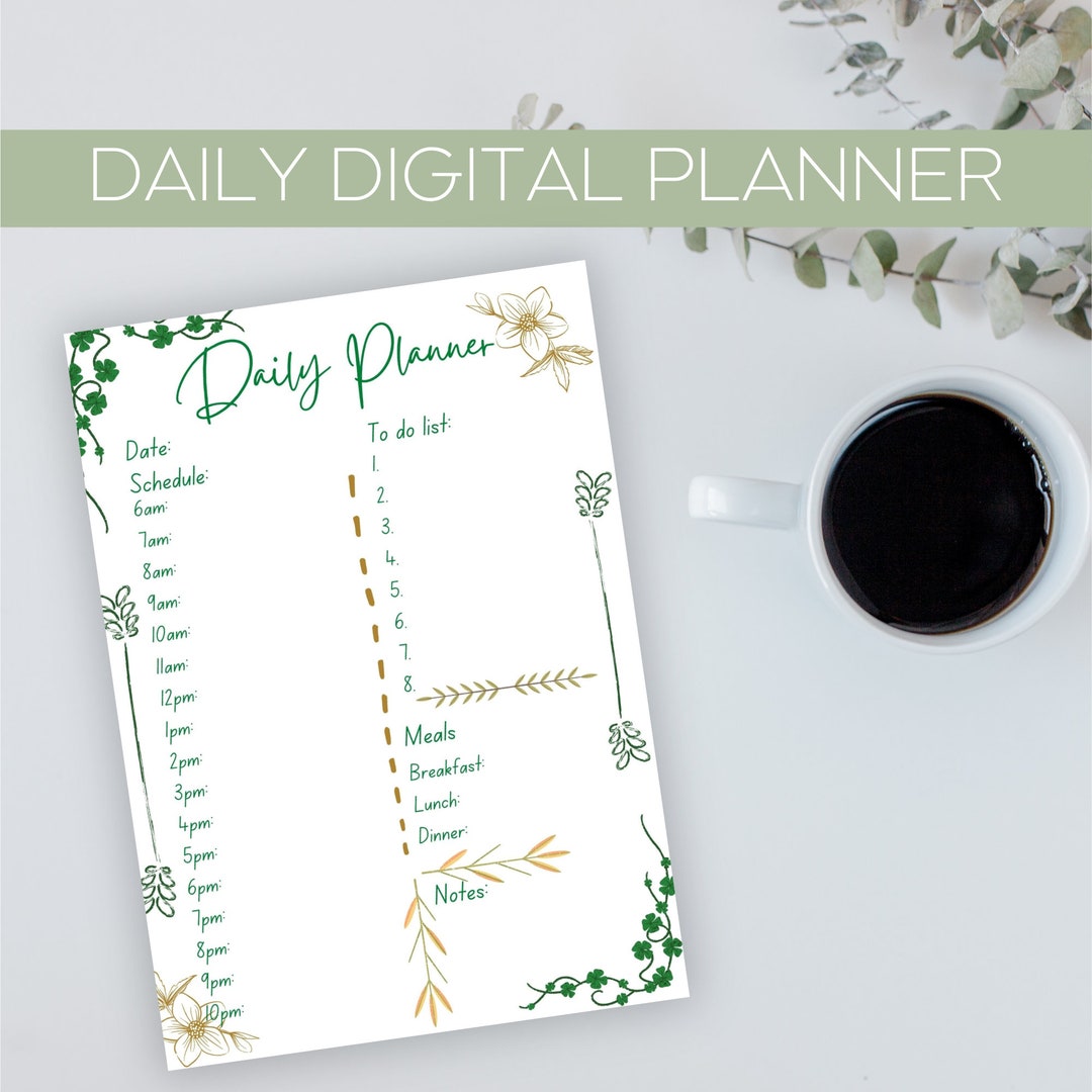 2024 Daily Digital Planner Printable - Etsy
