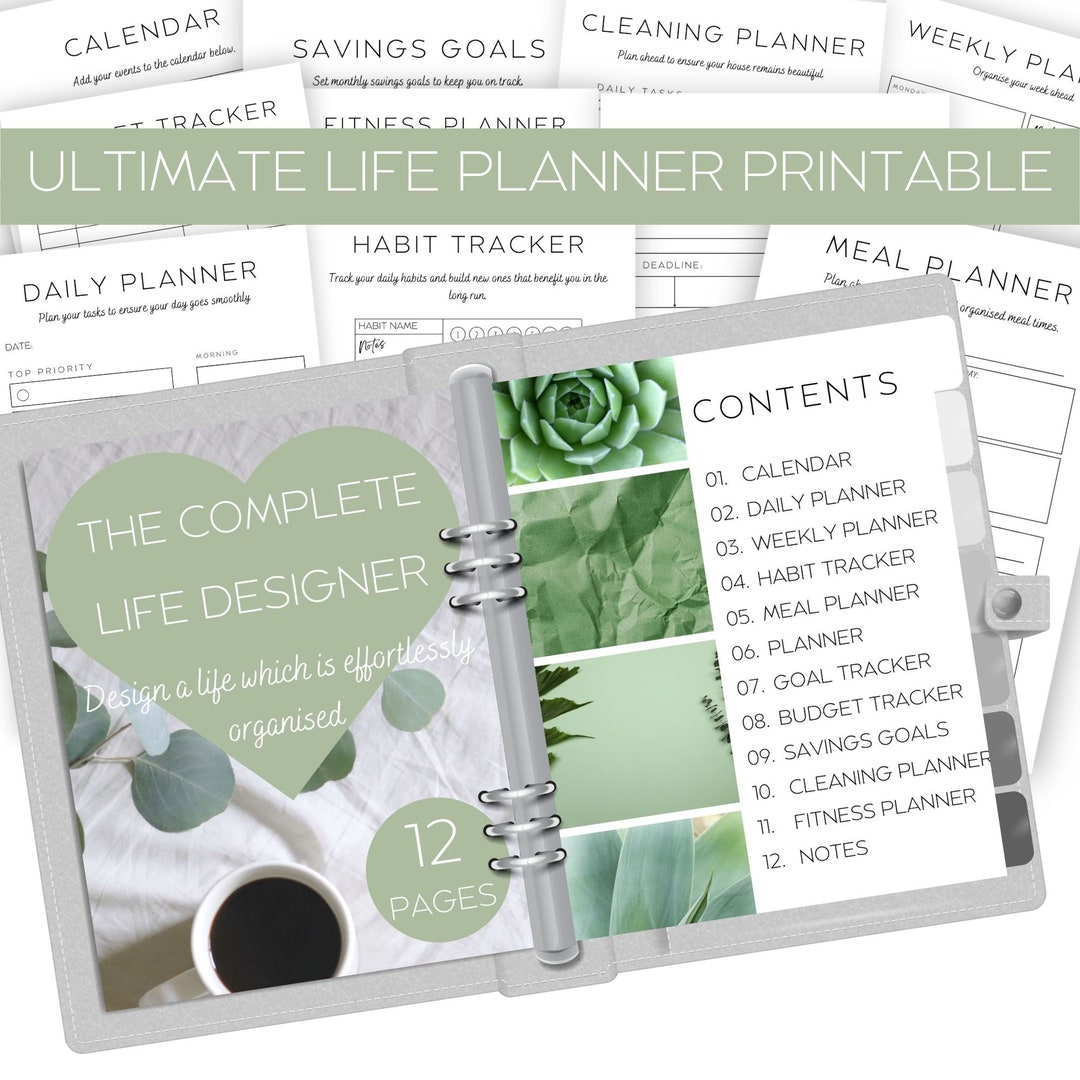 Ultimate Life Planner Printable A5 - Etsy