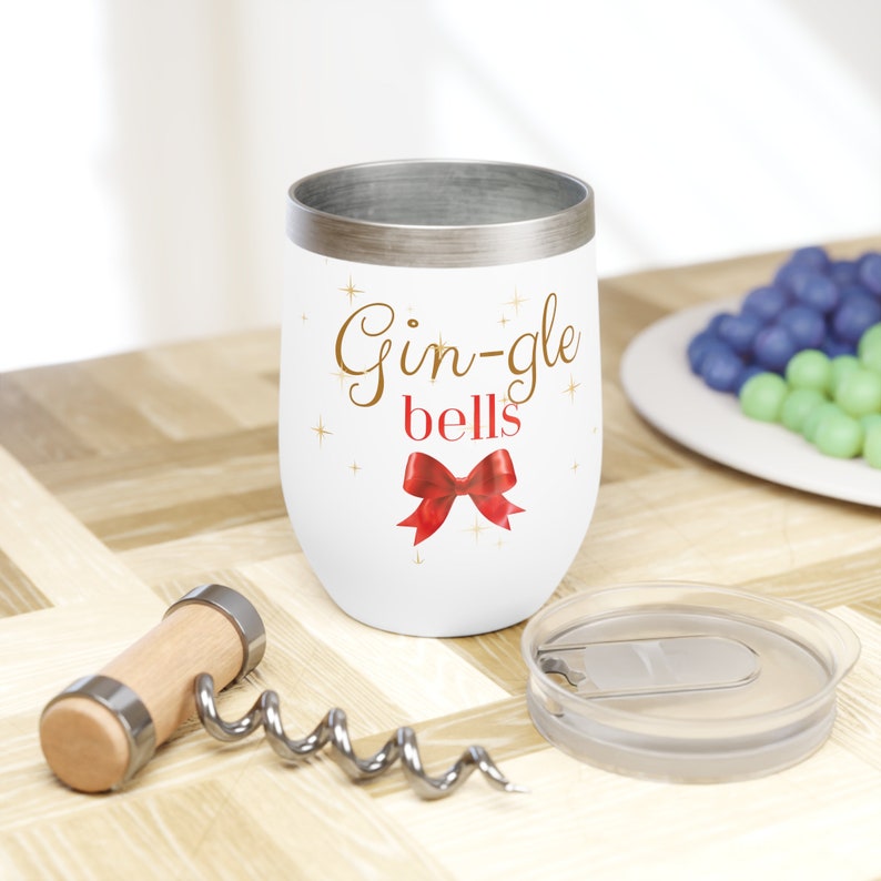 Gin-gle Bells Wine or gin Tumbler image 1