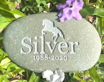 Personalized Horse Memorial Stone - Custom Horse Remembrance Gifts