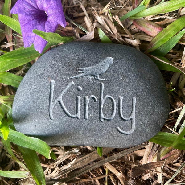 Customized Parrot Memorial Stone -Personalized Remembrance for Your Feathered Companion