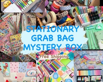 Mystery bag stationery grab bag Geheimnis zufällige Artikel Schreibwaren Geschenke diy journal scrapbooking starter kit