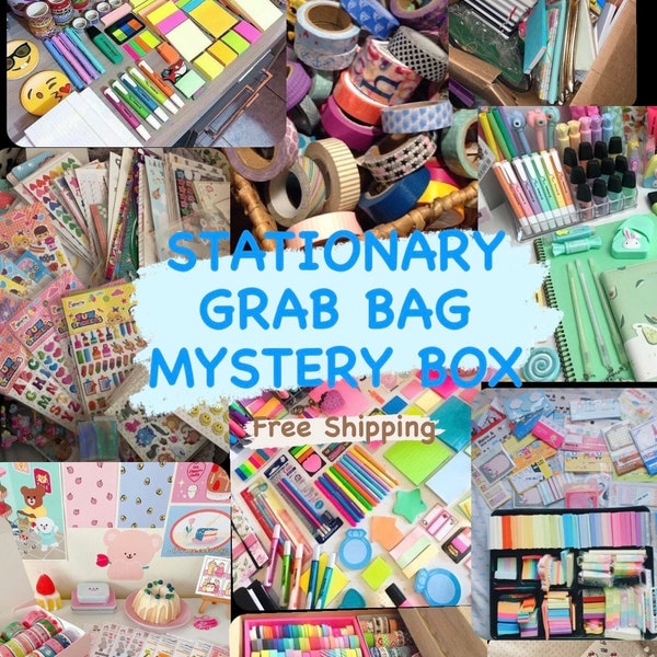 Mystery bag stationery grab bag Geheimnis zufällige Artikel Schreibwaren Geschenke diy journal scrapbooking starter kit