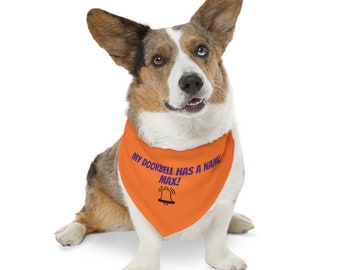 Bandana pour chien personnalisé WOOF-tastic pour sonnette - Style chiot Paw-some ! , Cadeau parfait pour les amoureux des chiens, Style chien - Collier bandana pour animal de compagnie