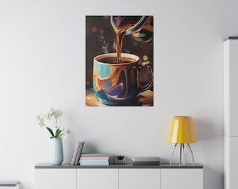 Coffee Break: Fun Wall Art | Coffee Lovers Decor | Colorful Design