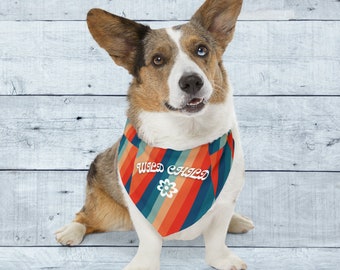 Wild Child WOOF-tastic Retro Style Dog Bandana - Paw-some Style for Your Pup!, Perfect Gift for Dog Lovers, Dog Style - Pet Bandana Collar