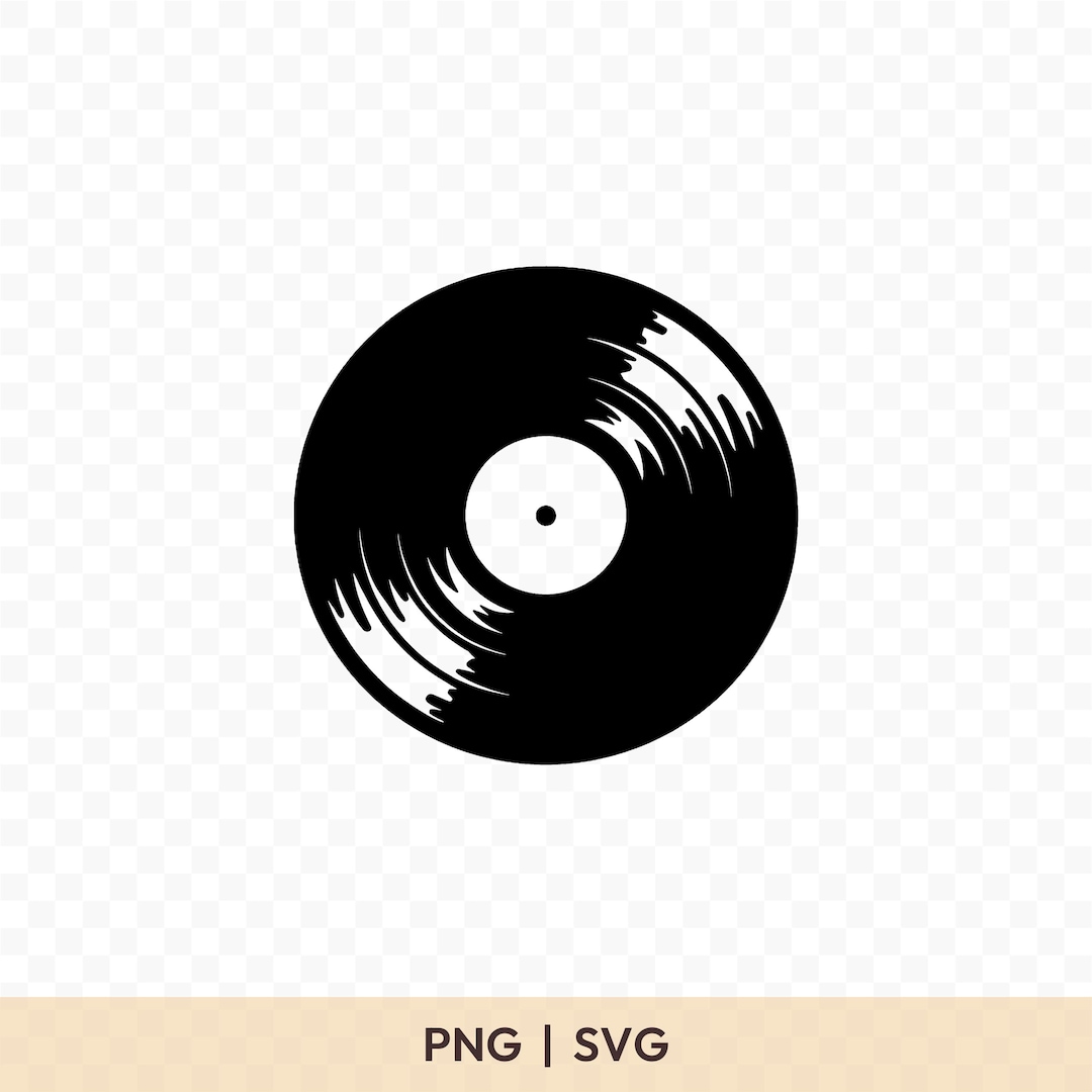 Cd R Vinyal Design File Vinyl Record SVG: Cut File for Cricut, Silhouette, Digital Download ...
