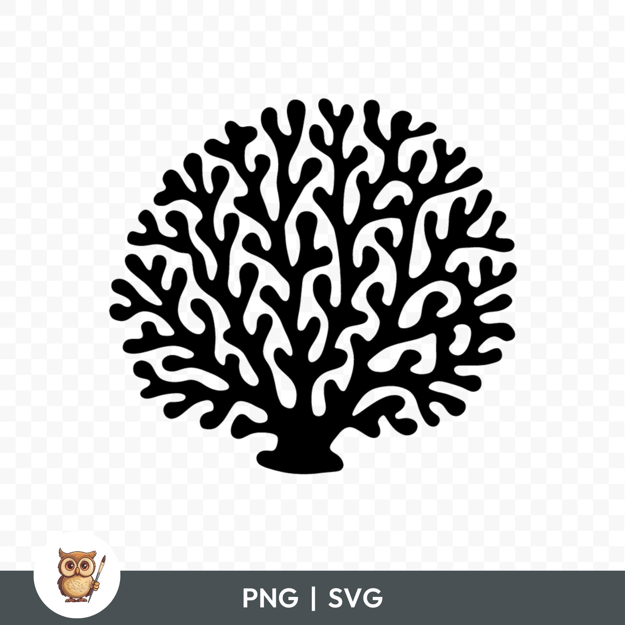 Coral Silhouette SVG Bundle, Coral Clipart, 15 Coral Cut Files for ...